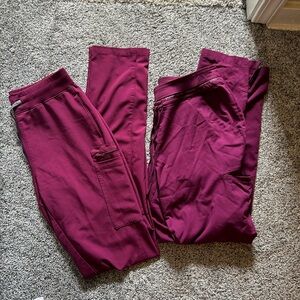 Wine colored scrubs small